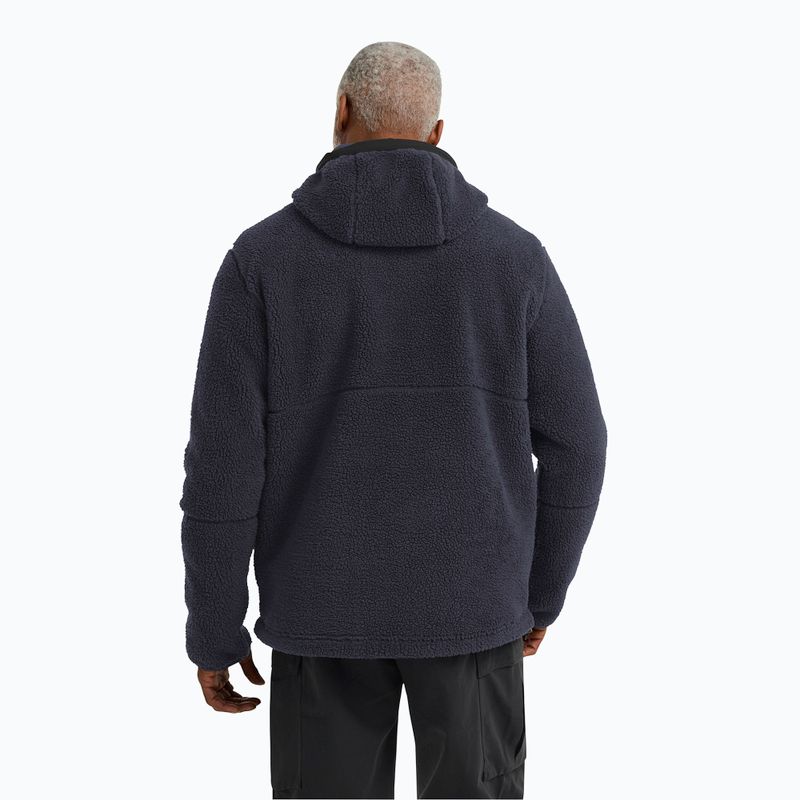 Férfi túrapulóver Jack Wolfskin Stone Lite kapucnis sötétkék 3