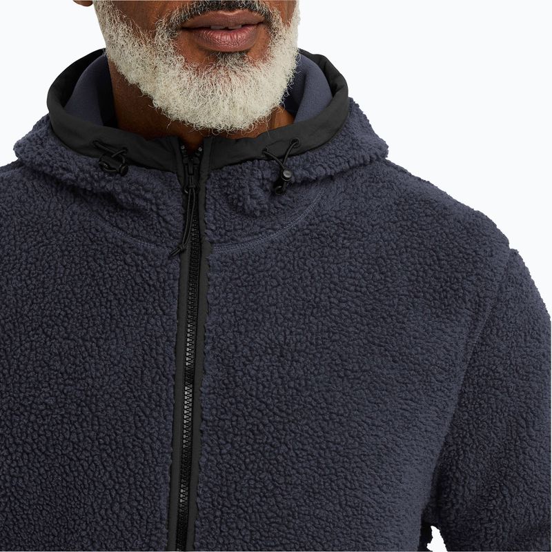 Férfi túrapulóver Jack Wolfskin Stone Lite kapucnis sötétkék 4