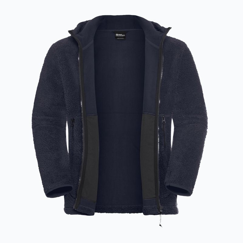 Férfi túrapulóver Jack Wolfskin Stone Lite kapucnis sötétkék 9