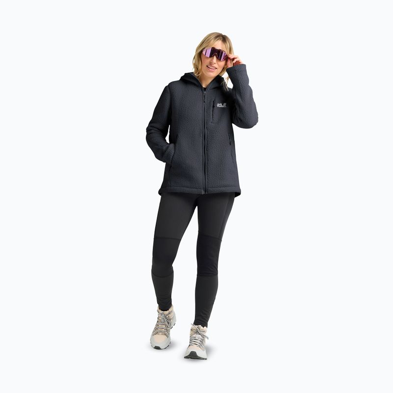 Női polár pulóver Jack Wolfskin Cradle Mountain Pile Full Zip phantom 2