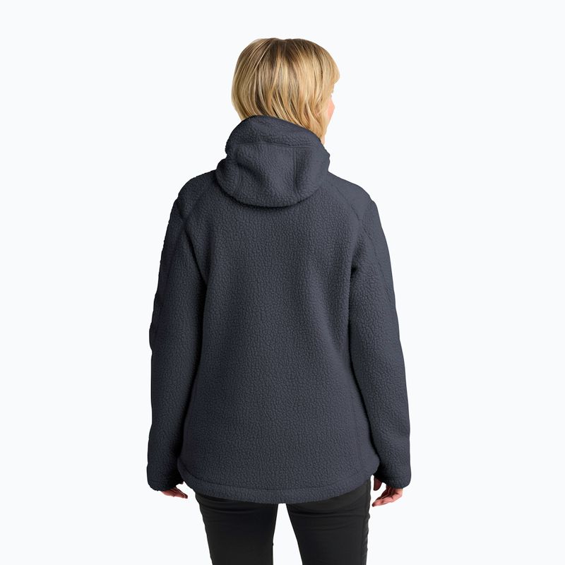 Női polár pulóver Jack Wolfskin Cradle Mountain Pile Full Zip phantom 3