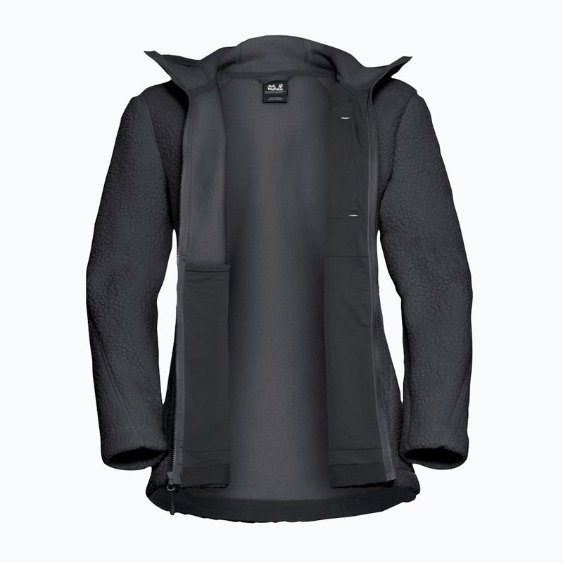 Női polár pulóver Jack Wolfskin Cradle Mountain Pile Full Zip phantom 9