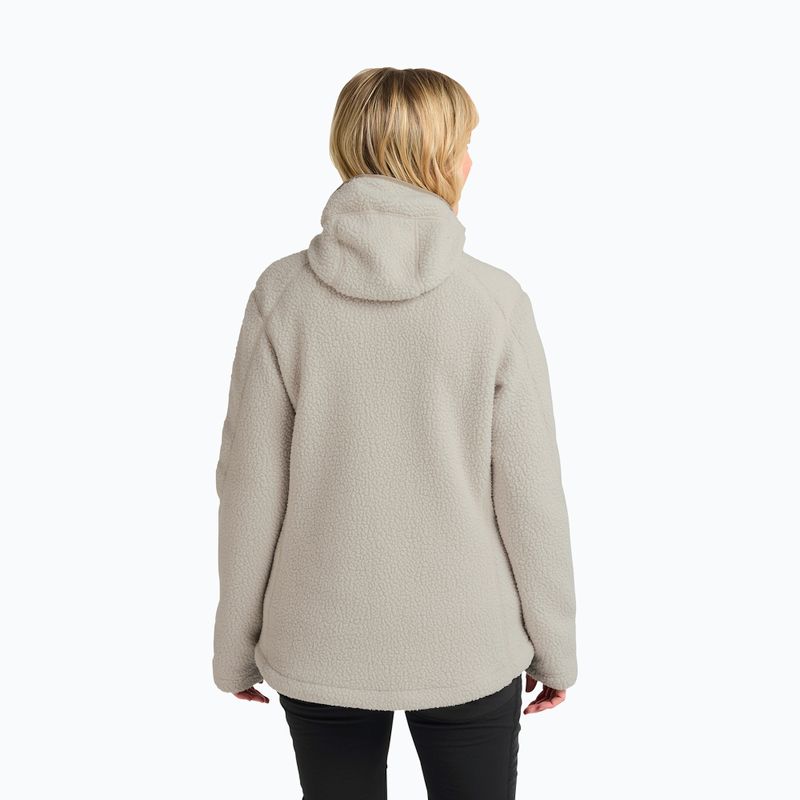 Női polár pulóver Jack Wolfskin Cradle Mountain Pile Full Zip világos homok 3