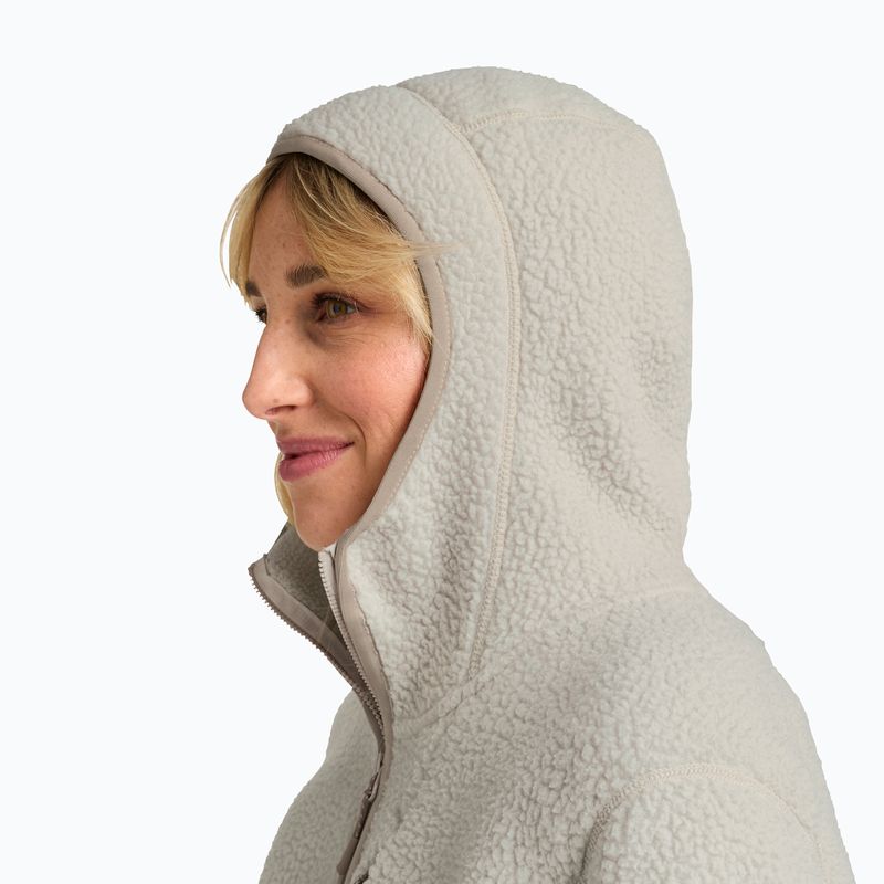 Női polár pulóver Jack Wolfskin Cradle Mountain Pile Full Zip világos homok 4