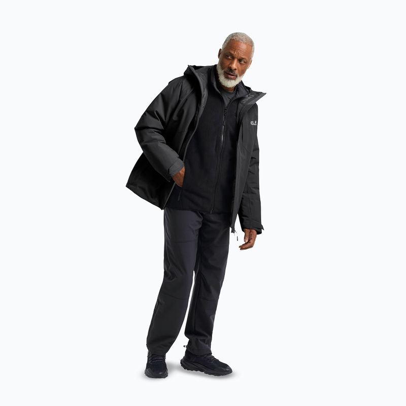Férfi esőkabát Jack Wolfskin Icecape 2L Down Ins Rds fekete 2