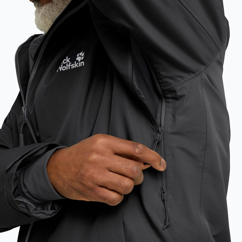 Férfi pehelydzseki Jack Wolfskin Icecape 2L Down Ins Rds black 4