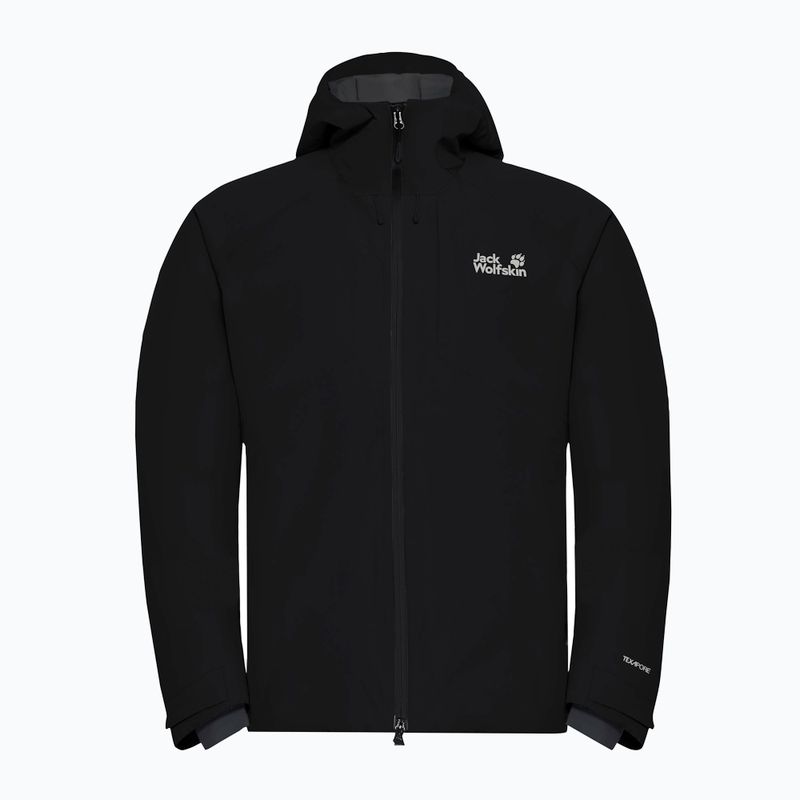 Férfi esőkabát Jack Wolfskin Icecape 2L Down Ins Rds fekete 7