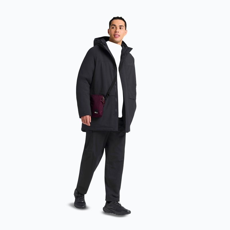Férfi bélelt kabát Jack Wolfskin Cold Camp Coat black 2