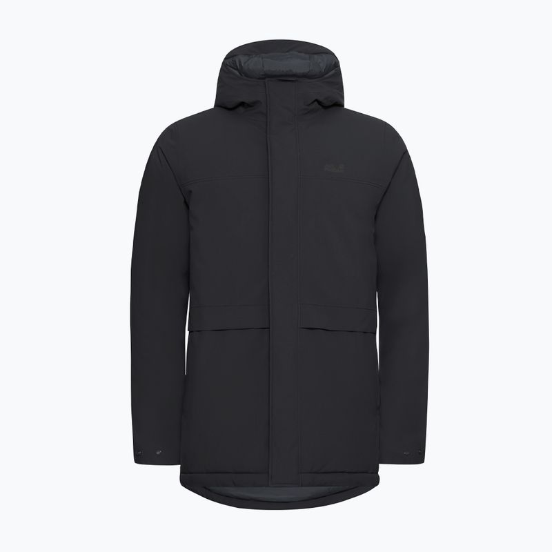 Férfi bélelt kabát Jack Wolfskin Cold Camp Coat black 7