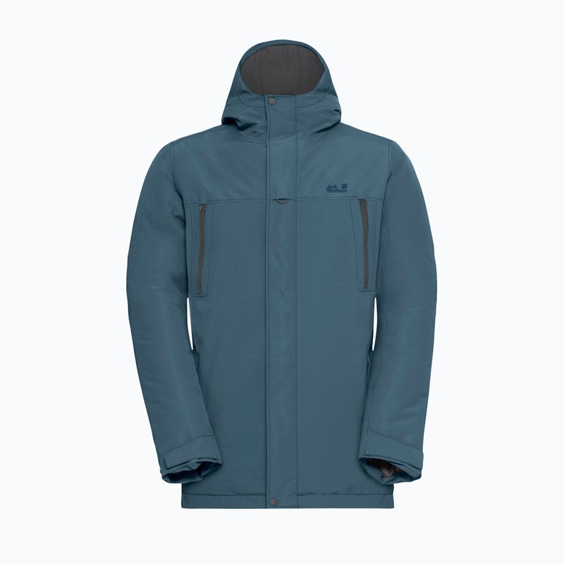Férfi bélelt dzseki Jack Wolfskin Glacier Shield aluminium kék 7