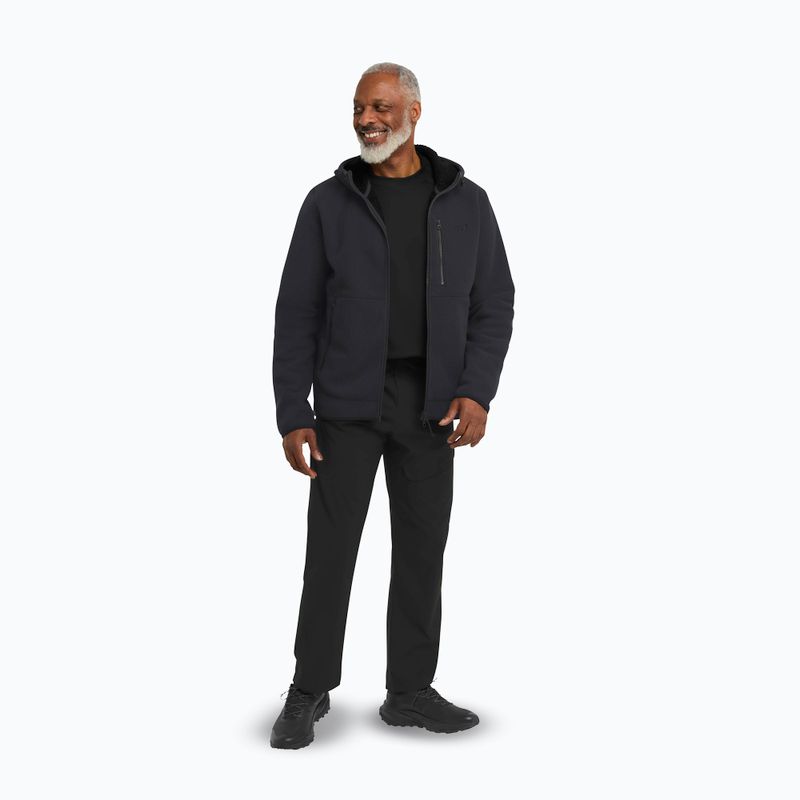 Férfi túrapulóver Jack Wolfskin Lake Ridge kapucnis fekete 2