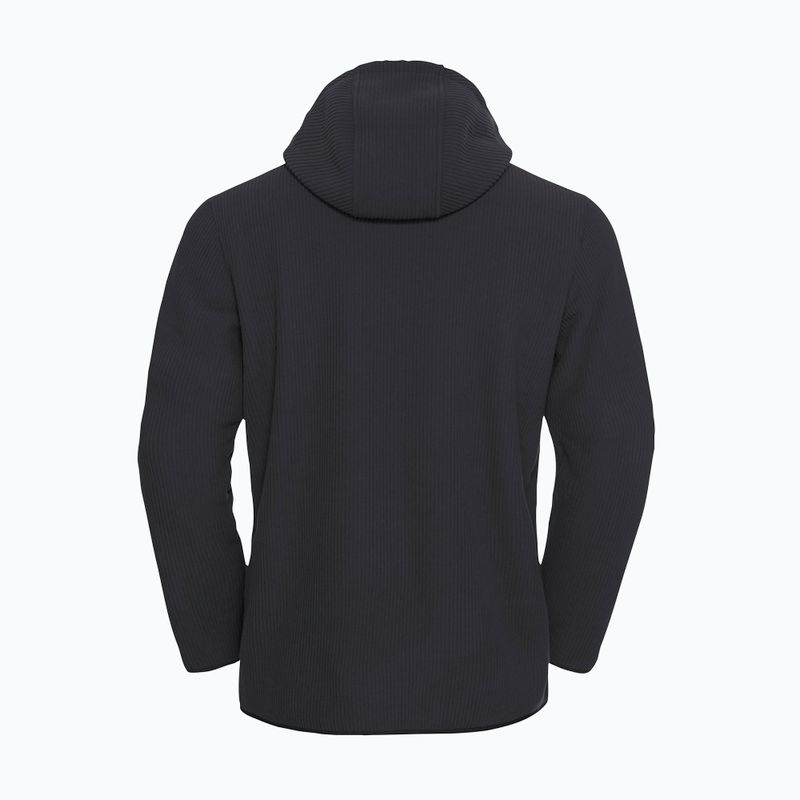 Férfi túrapulóver Jack Wolfskin Lake Ridge kapucnis fekete 8