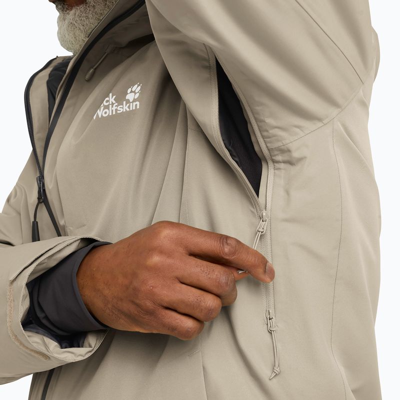 Férfi pehelydzseki Jack Wolfskin Icecape 2L Down Ins Rds linen 4