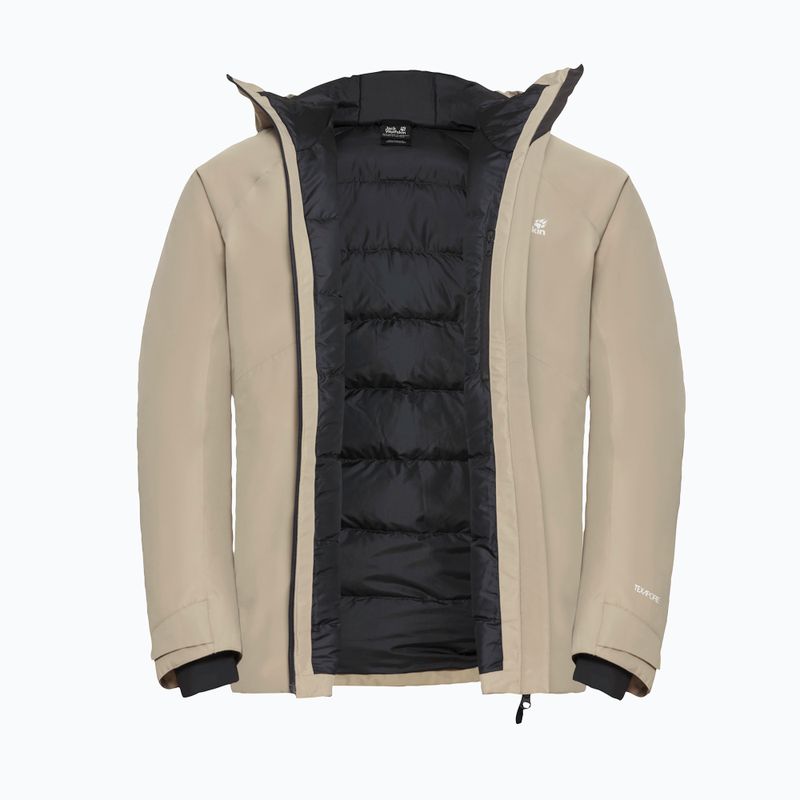 Férfi pehelydzseki Jack Wolfskin Icecape 2L Down Ins Rds linen 9