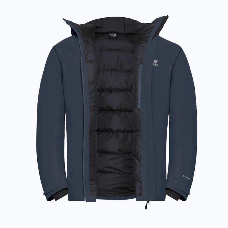 Férfi esőkabát Jack Wolfskin Icecape 2L Down Ins Rds midnight sky 9