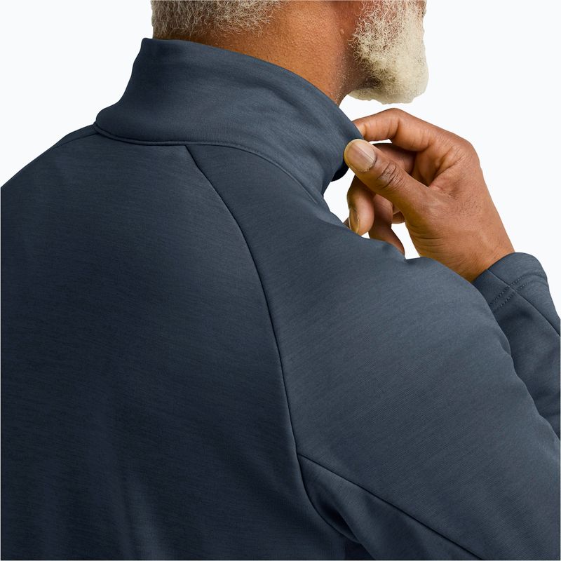 Férfi túrapulóver Jack Wolfskin Peak District Full Zip midnight sky 5