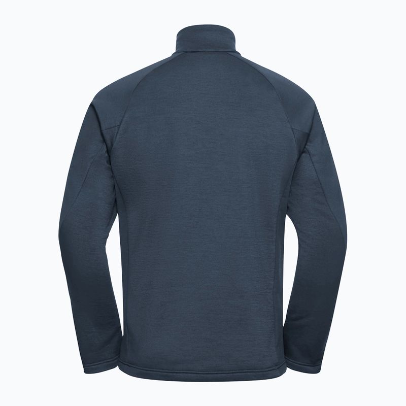 Férfi túrapulóver Jack Wolfskin Peak District Full Zip midnight sky 8