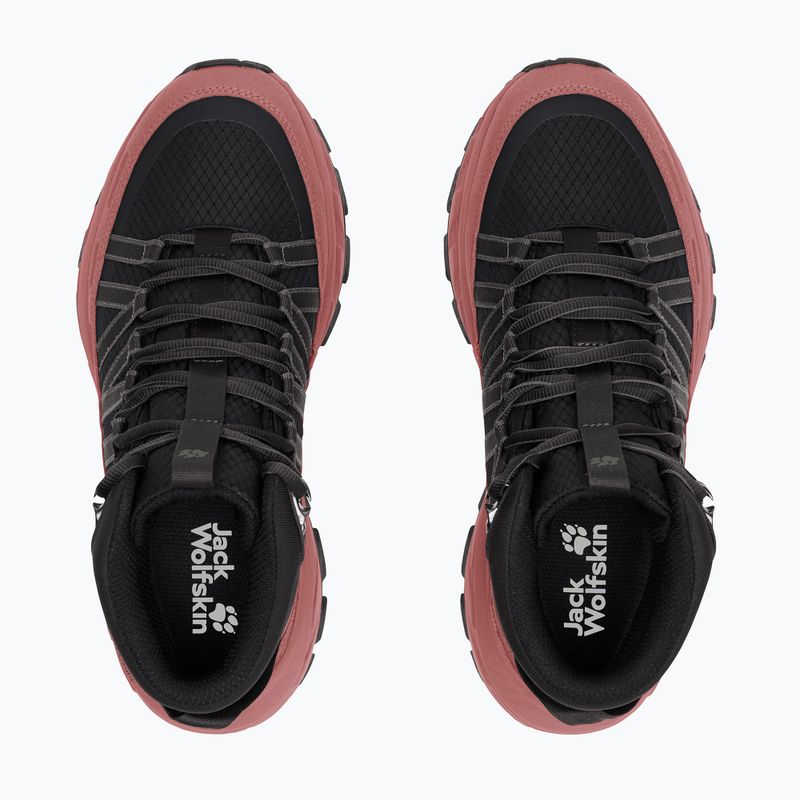 Női kirándulócipők Jack Wolfskin Wild Hike Texapore Mid mineral red 4