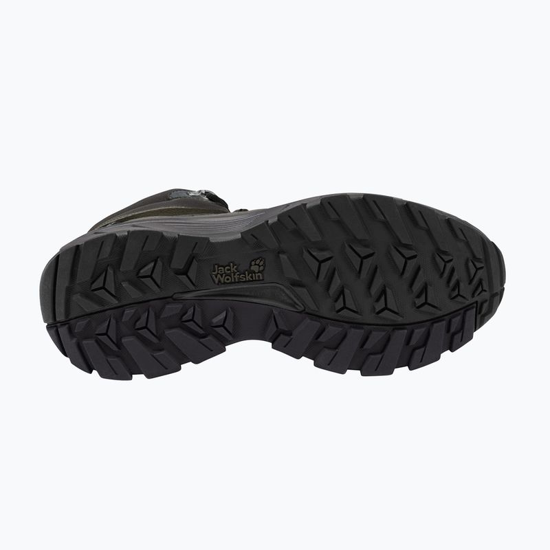 Férfi túracipő Jack Wolfskin Wild Hike Texapore Mid obsidian moss 2