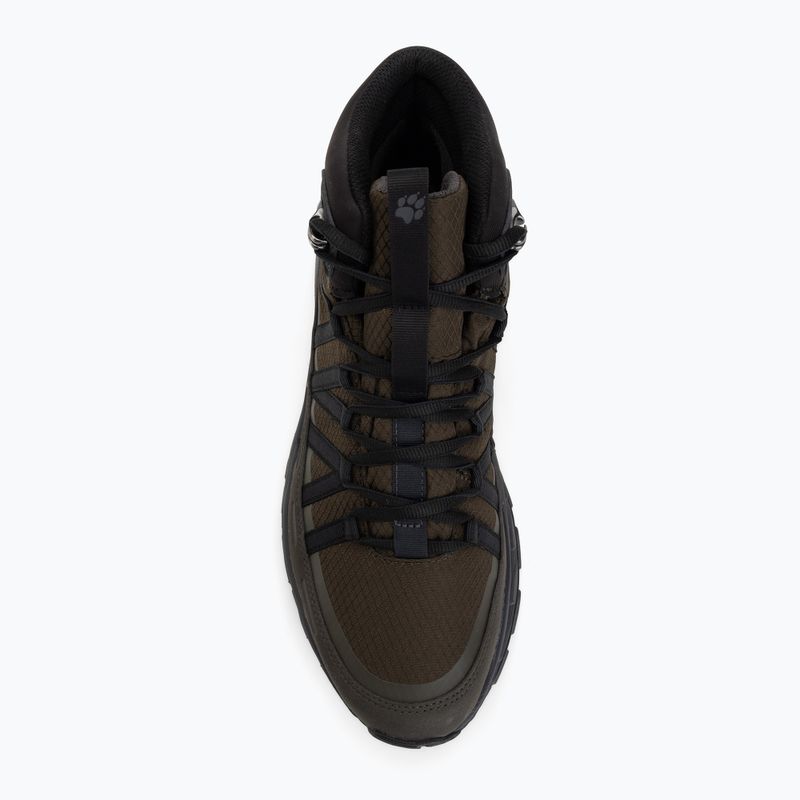 Férfi túracipő Jack Wolfskin Wild Hike Texapore Mid obsidian moss 5