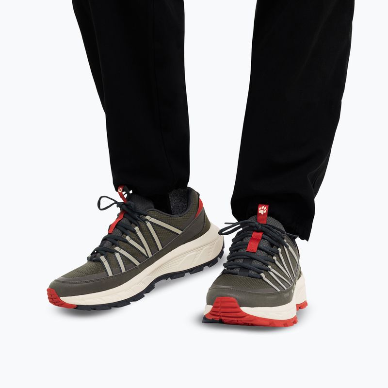Férfi túracipő Jack Wolfskin Wild Hike Texapore Low obsidian moss 4
