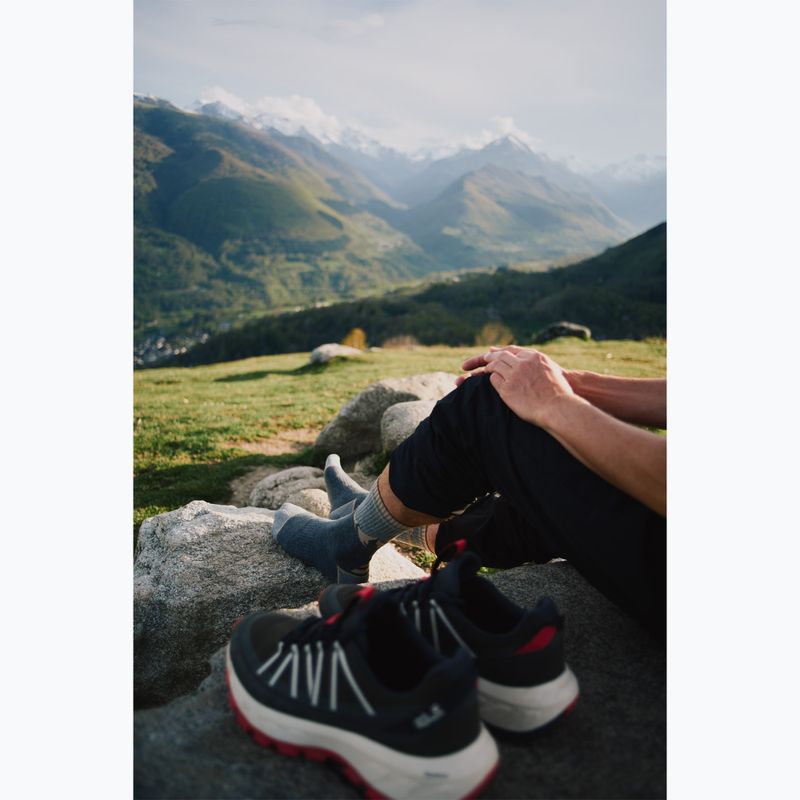 Férfi túracipő Jack Wolfskin Wild Hike Texapore Low obsidian moss 8