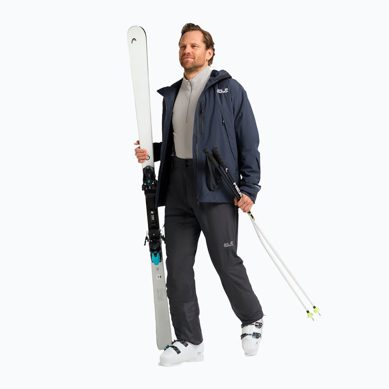 Férfi sínadrág Jack Wolfskin Flowline Pro 2L Ins fekete 2