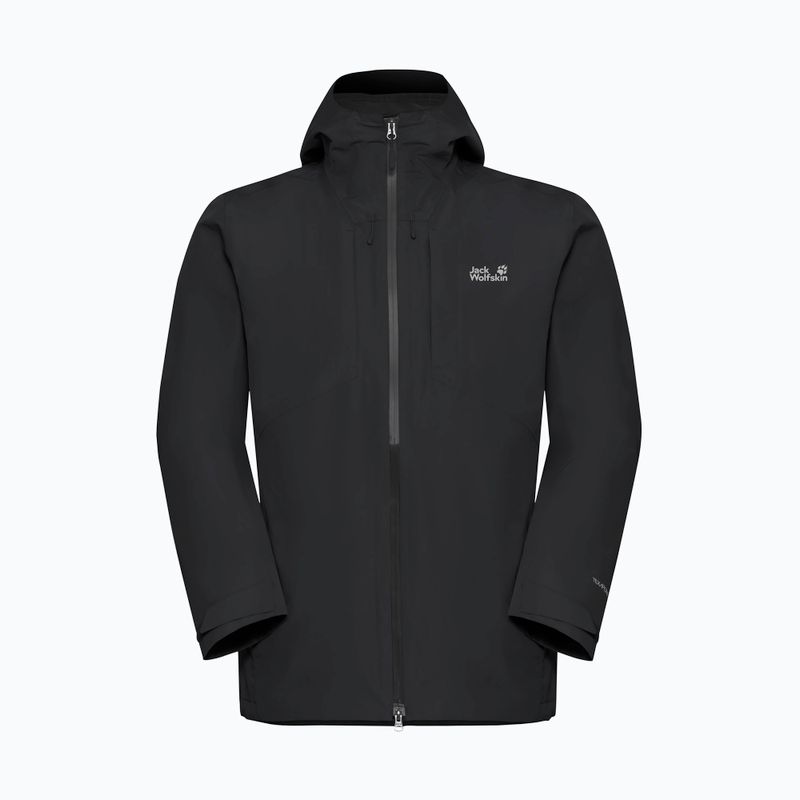 Férfi 3 az 1-ben dzseki Jack Wolfskin Icecape 3In1 Down Rds fekete 10