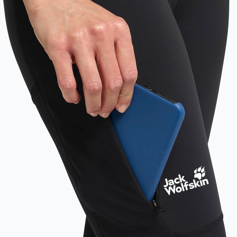 Női túra leggings Jack Wolfskin Hike With Me fekete 7