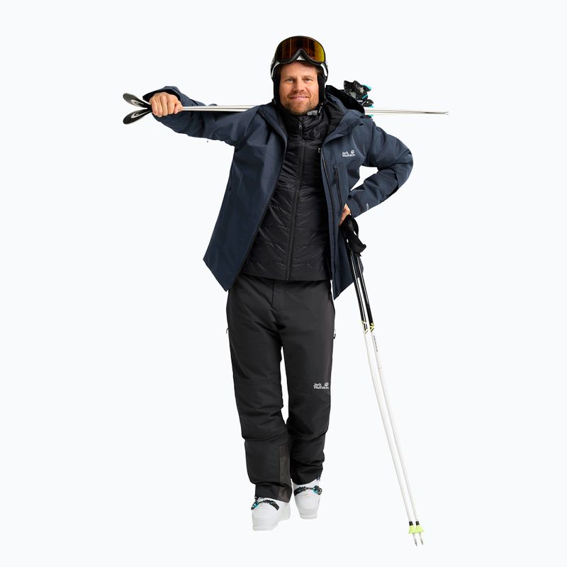 Férfi sínadrág Jack Wolfskin Flowline 2L Ins fekete 2