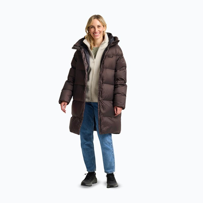 Női pehelykabát Jack Wolfskin Icy Hill Coat Rds peat 2