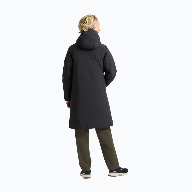Női bélelt kabát Jack Wolfskin Frost Haven Coat fekete 3