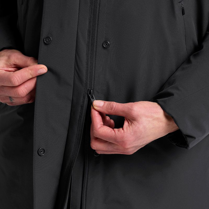 Női bélelt kabát Jack Wolfskin Frost Haven Coat fekete 5