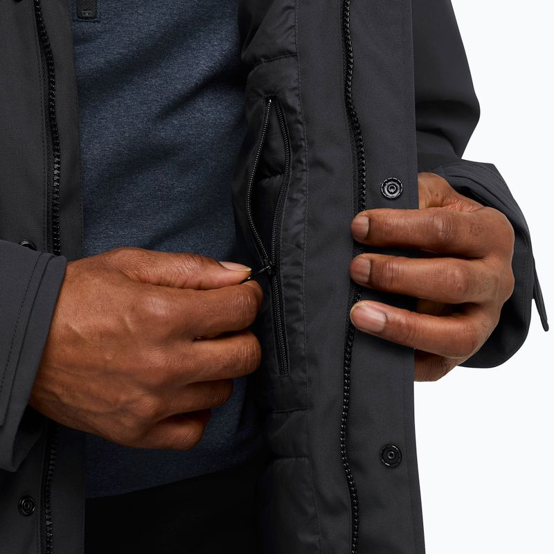 Férfi esőkabát Jack Wolfskin Canyon Shield Parka fekete 6