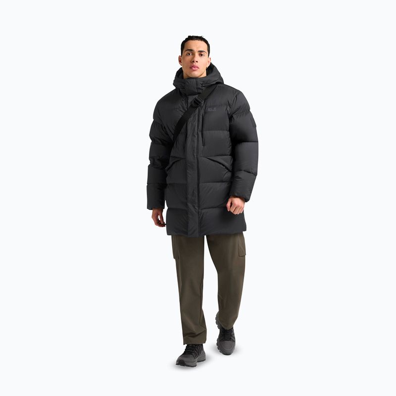 Férfi pehelykabát Jack Wolfskin Icy Hill Coat Rds fekete 2