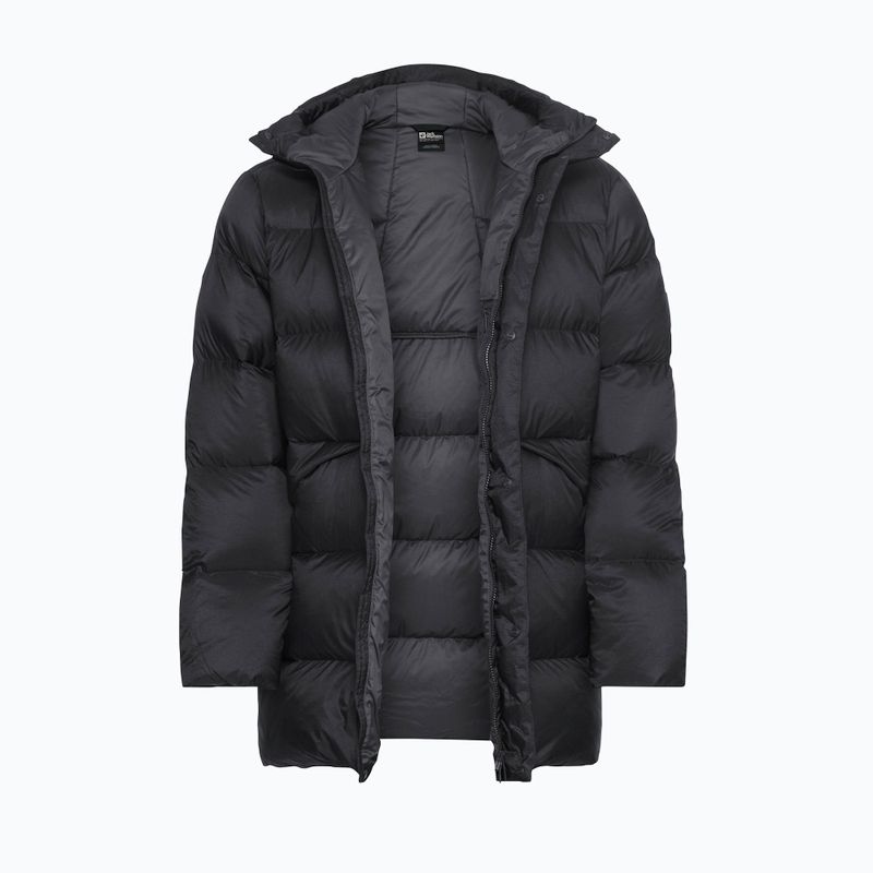 Férfi pehelykabát Jack Wolfskin Icy Hill Coat Rds fekete 9