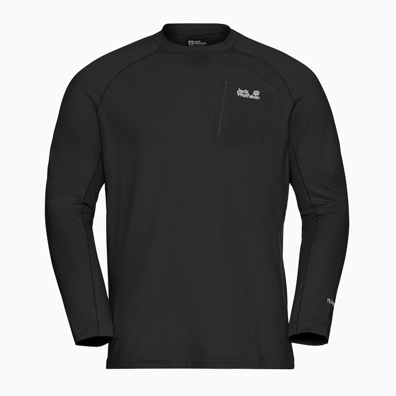 Férfi hosszú ujjú Jack Wolfskin Prelight Trail Crew fekete 5