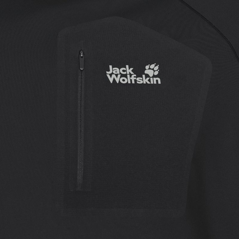 Férfi hosszú ujjú Jack Wolfskin Prelight Trail Crew fekete 7