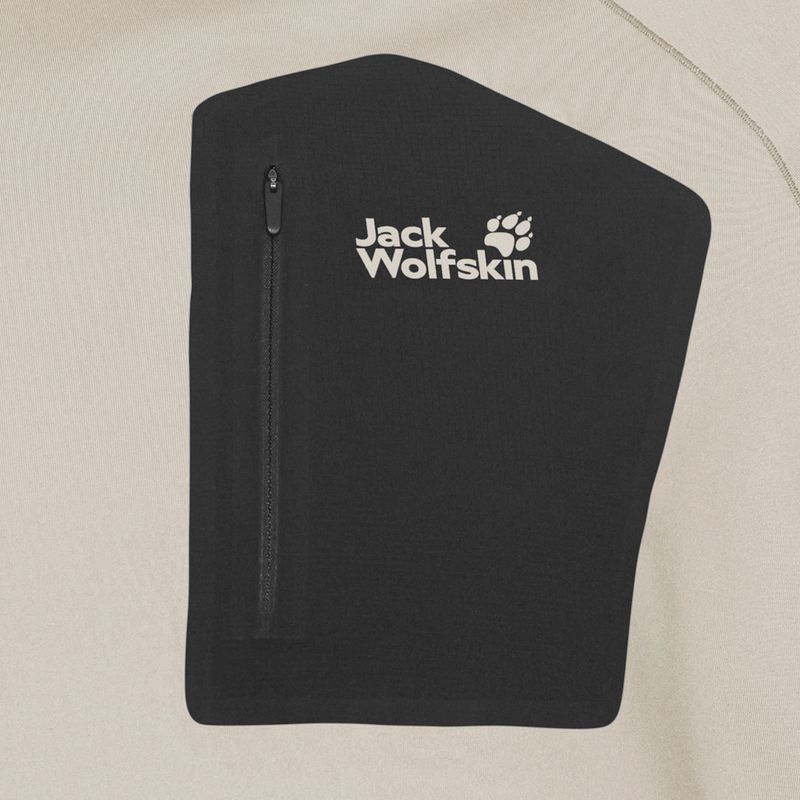 Férfi hosszú ujjú Jack Wolfskin Prelight Trail Crew világos homok 7