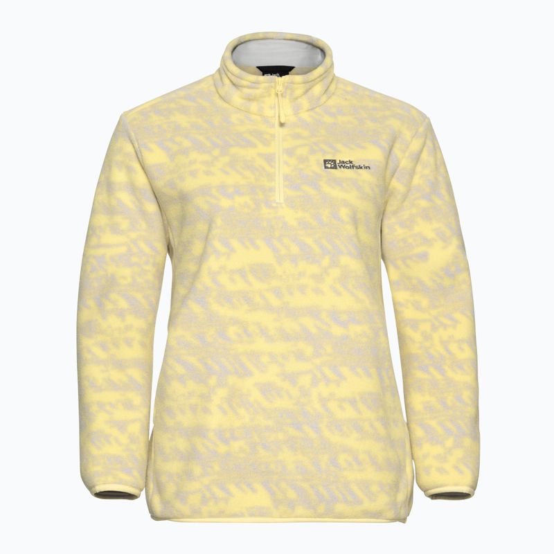 Női túrapulóver Jack Wolfskin Big Sky Half Zip lemon ice 6