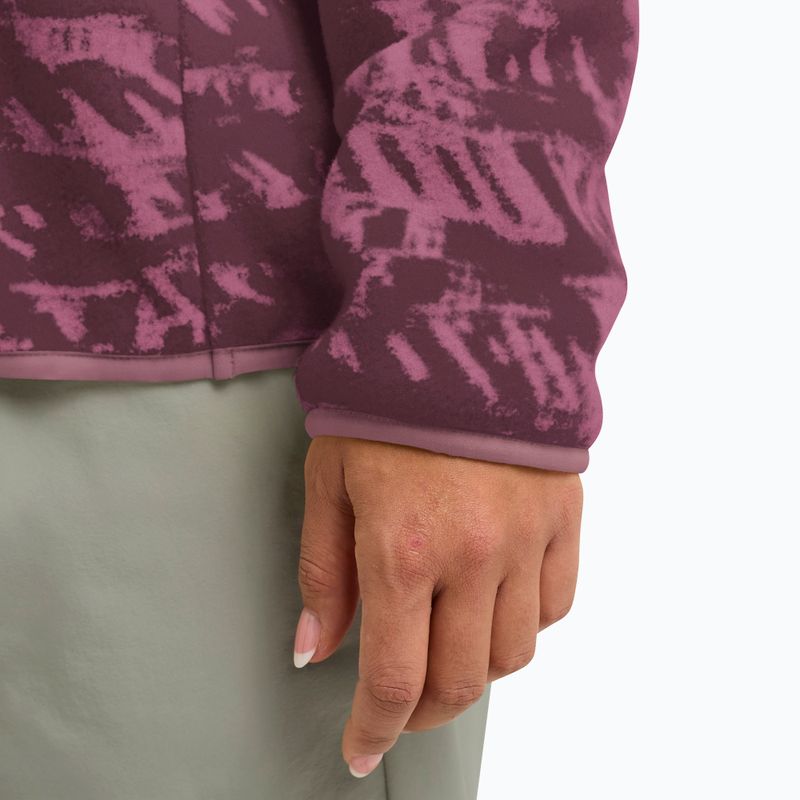 Női túrapulóver Jack Wolfskin Big Sky Half Zip szőlőszín 6