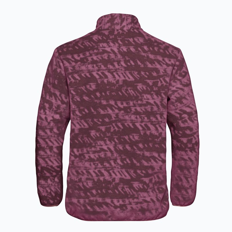 Női túrapulóver Jack Wolfskin Big Sky Half Zip szőlőszín 8