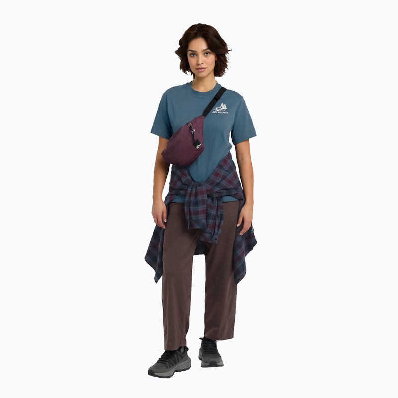 Női póló Jack Wolfskin Cadena sátor alumínium kék 2