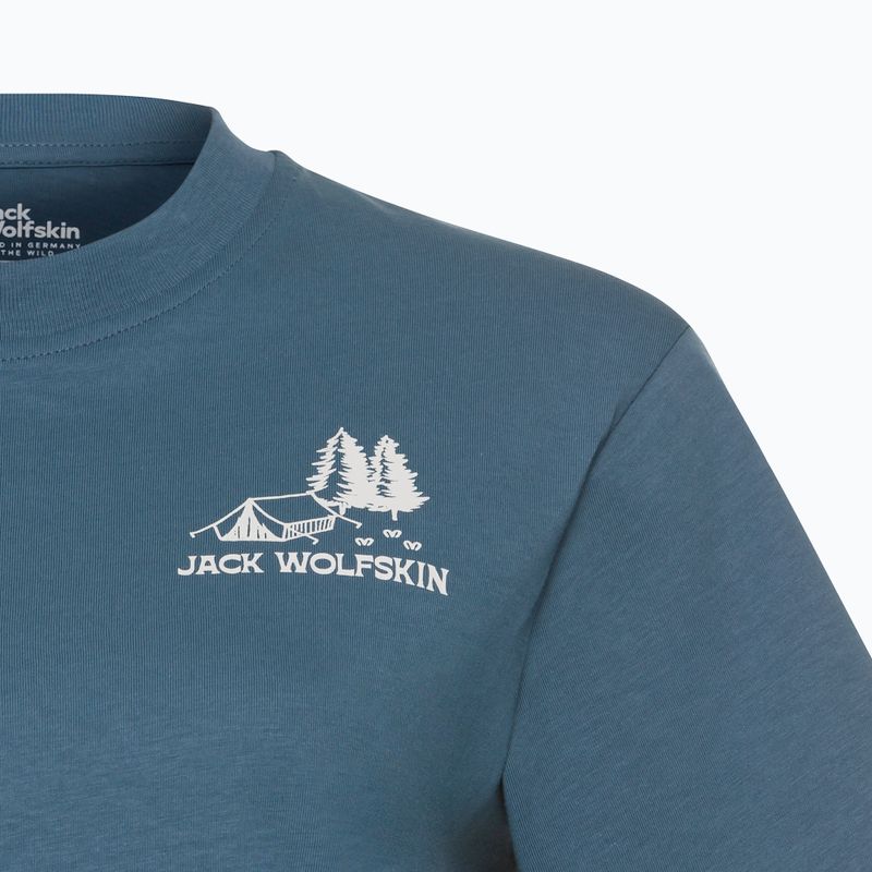 Női póló Jack Wolfskin Cadena sátor alumínium kék 7