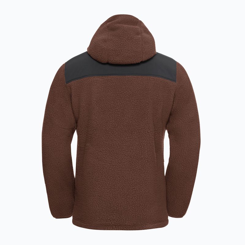 Férfi polár pulóver Jack Wolfskin Kammweg Pile Fz hot choc 8