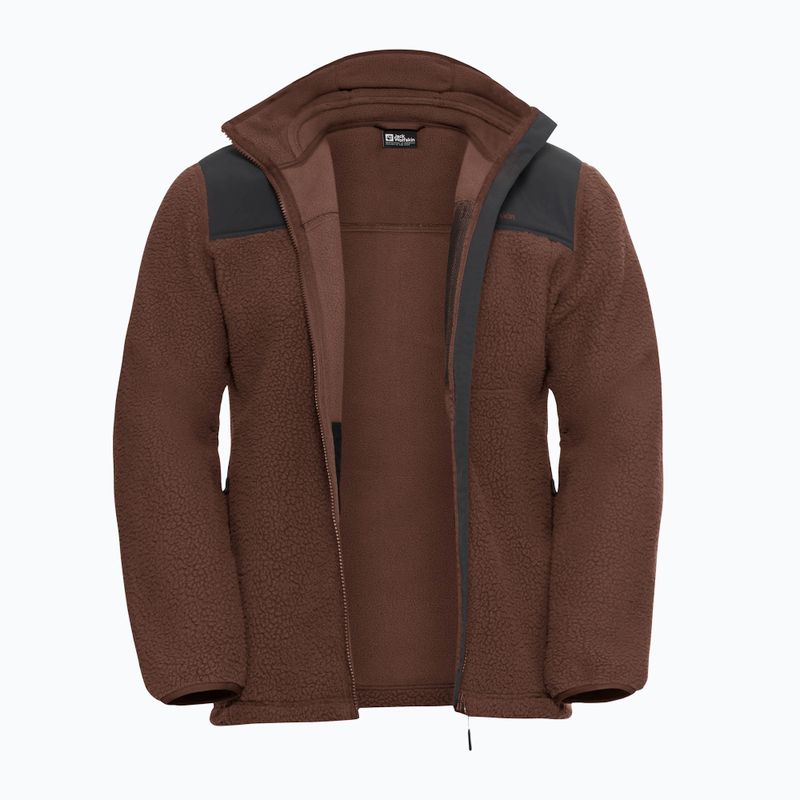 Férfi polár pulóver Jack Wolfskin Kammweg Pile Fz hot choc 9