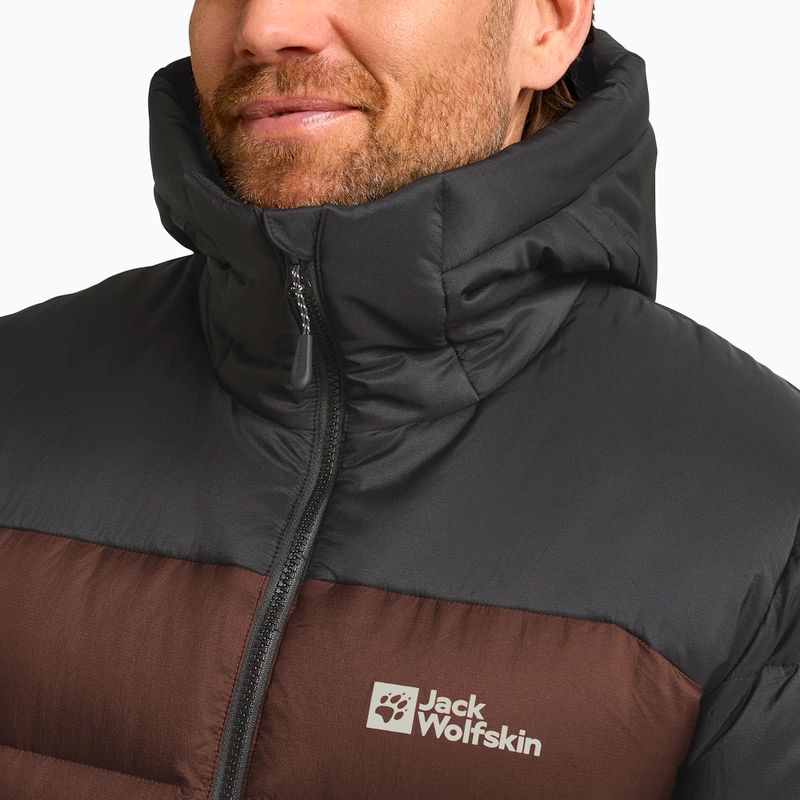 Férfi pehelykabát Jack Wolfskin Nebelhorn Down Hoody hot choc 4