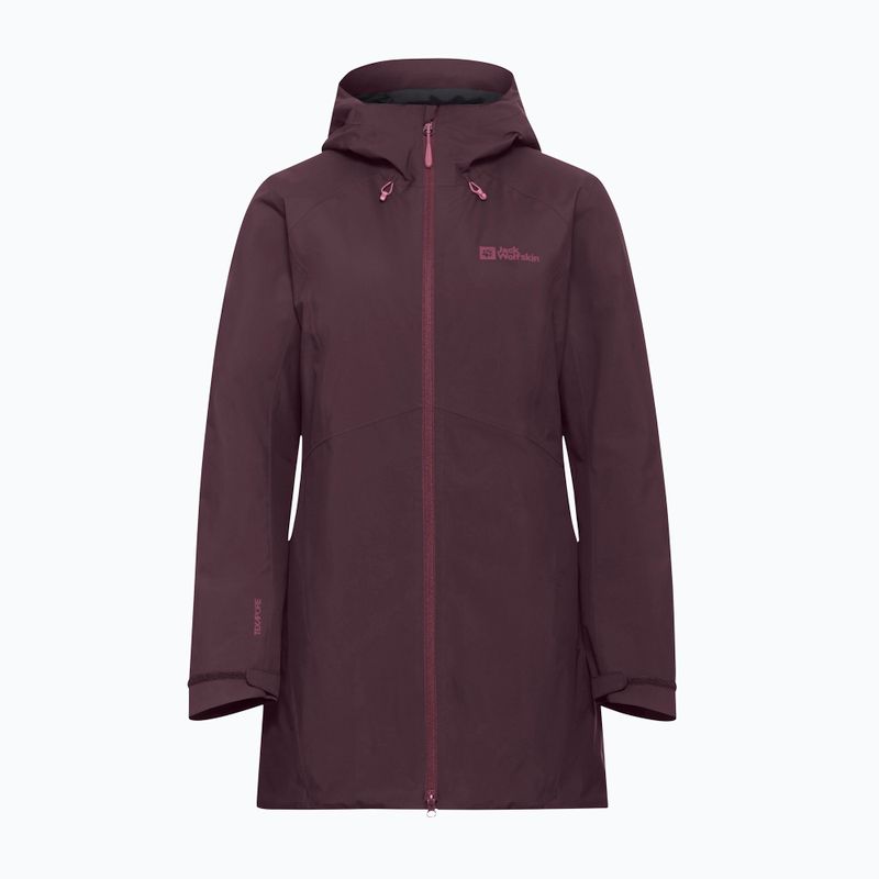 Női esőkabát Jack Wolfskin Heidelstein Ins amaranth 7