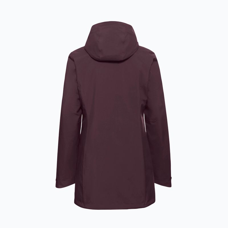 Női esőkabát Jack Wolfskin Heidelstein Ins amaranth 8