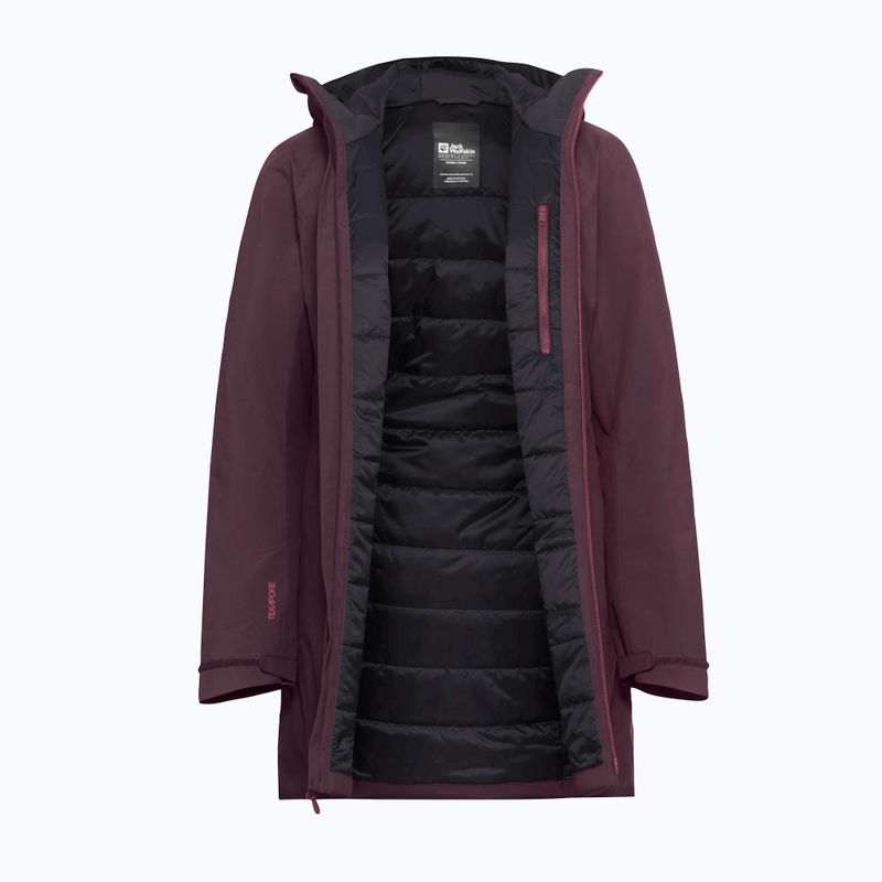 Női esőkabát Jack Wolfskin Heidelstein Ins amaranth 9